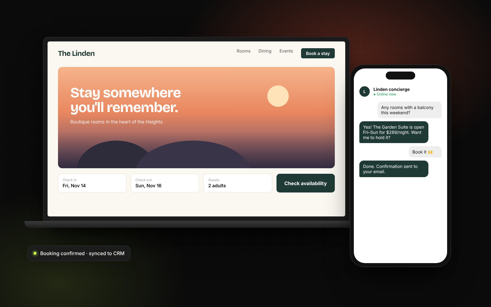Bookings scattered across five tools — Hospitality